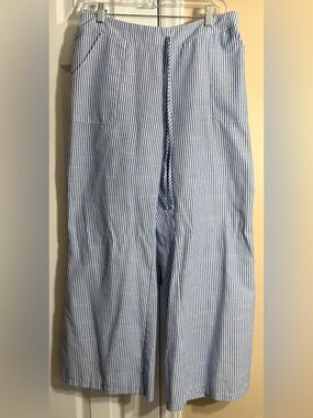 SHEIN Blue & White Striped Pants